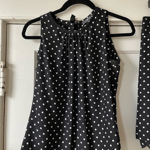 100% Silk Vintage Shirt and Mini Skirt set - Picture 3 of 12